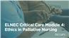 ELNEC Critical Care Module 4: Ethics in Palliative Nursing